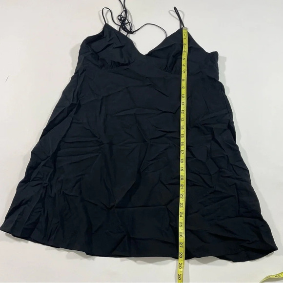 New Madewell Layton Mini Slip Dress Black Size 14 - Picture 9 of 9